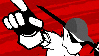 A scene from Homestuck in which Bro Strider gives a thumbs down to Dave Strider (off-camera)